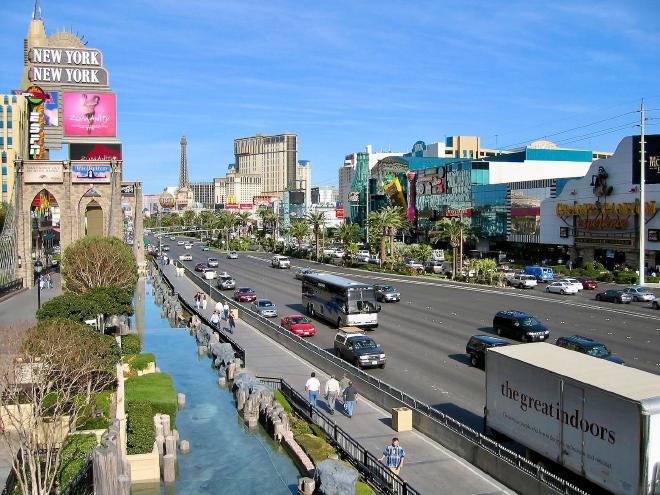 The Vegas strip
