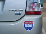 Prius with 78704 bumper sticker
