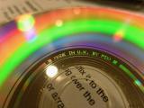 Close up of a compact disc
