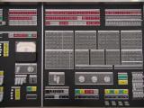 An IBM computer control panel