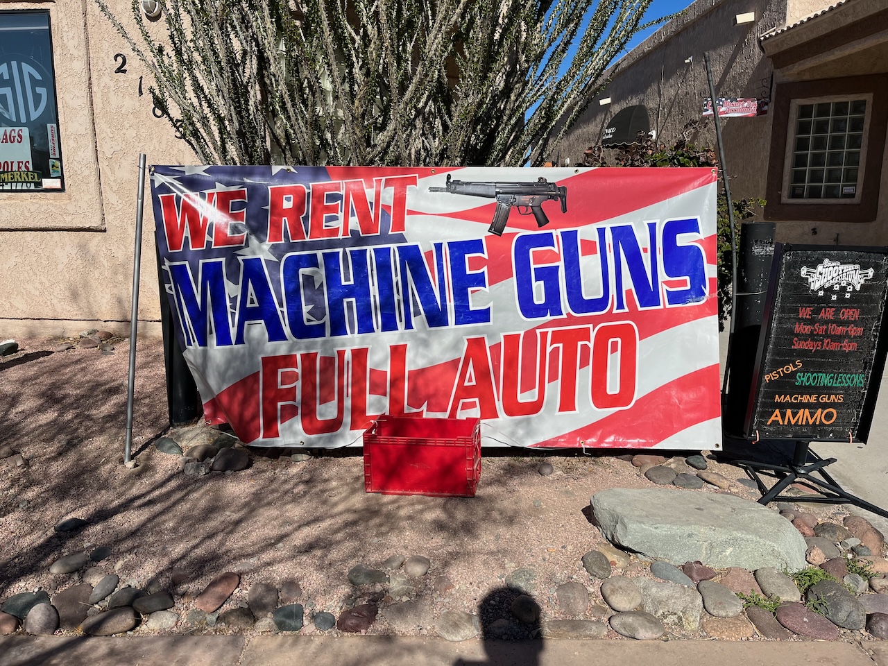 Machine gun rental