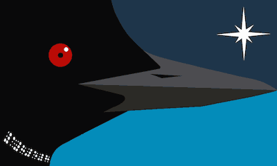 Loon closeup flag