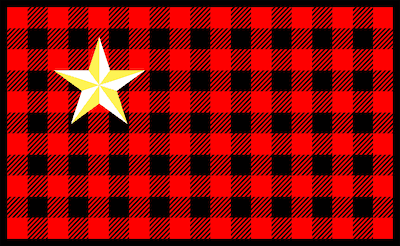 Red plaid flag