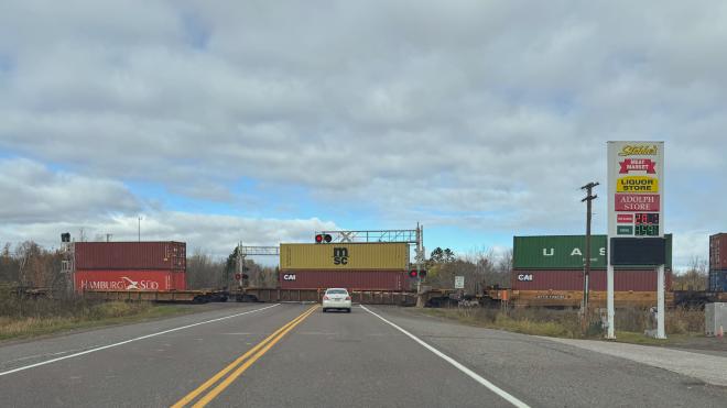 Adolph railway crossing