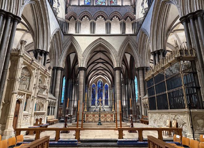 Inside of Salisbury Cathedral